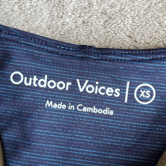 Outdoor Voices Sweat Tech Crop Top Sports Bra - Picture 4 of 7